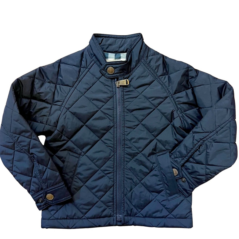 Authentic Burberry Boys 5Y Quilted Lightweight Windbreaker Jacket Navy. BNWT